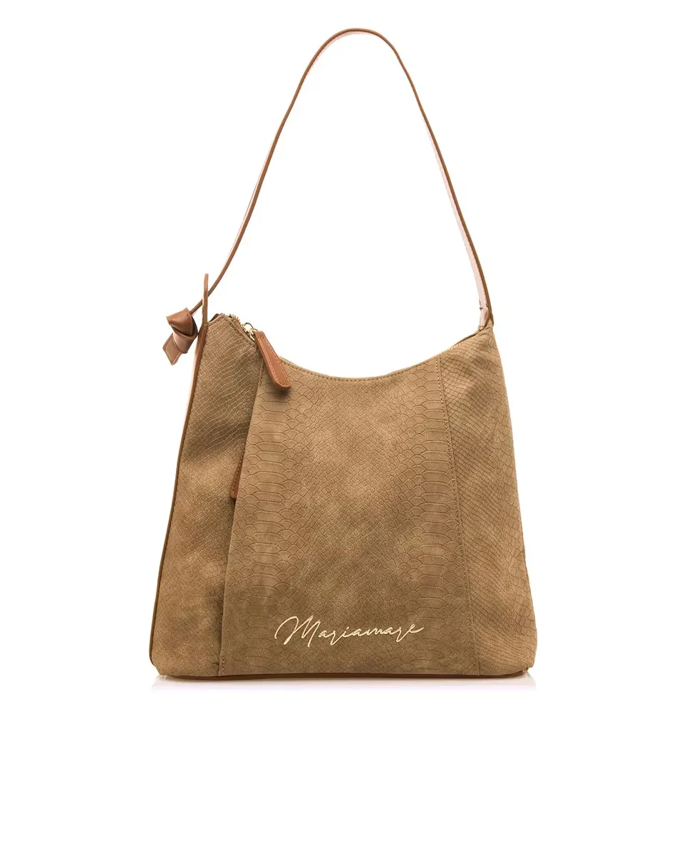 

Сумка через плечо с гравировкой с анималистическим принтом Mariamare, коричневый