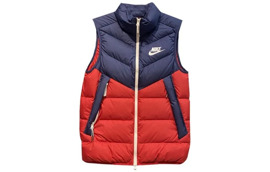 Nike Жилет мужской красный с воротником стойкой утепленный рабочий — фото 3