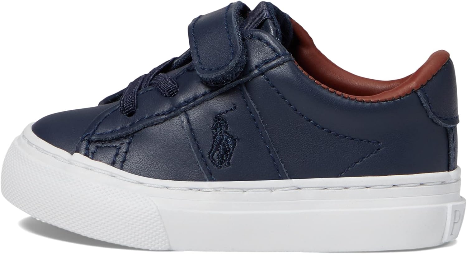 Кожаные кроссовки POLO RALPH LAUREN Sayer для мальчиков (младший возраст), белый — фото 4