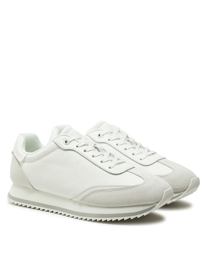 Кроссовки Calvin Klein Runner Lace Up - Mono Mix HW0HW02294, белый — фото 2