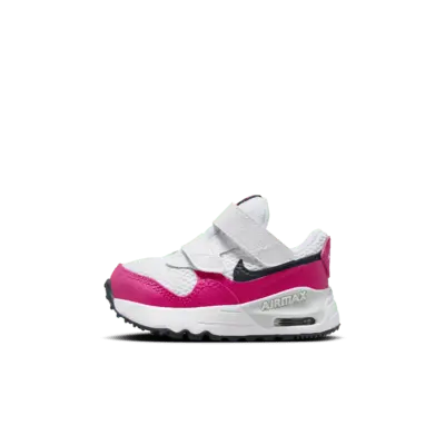 

Кроссовки Nike Air Max SYSTM, цвет White/Fierce Pink/Pure Platinum/Obsidian