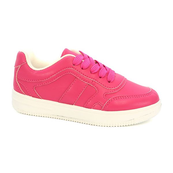 Детские кроссовки Brimb для девочек с кружевной шнуровкой и шипами Yoki, Hot Pink