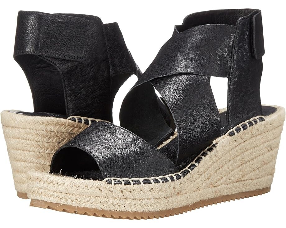Туфли Eileen Fisher Willow, цвет Black Tumbled Leather