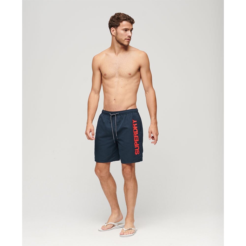 Шорты для плавания Superdry Sport Graphic 17´´ Swimming Shorts, синий — фото 4