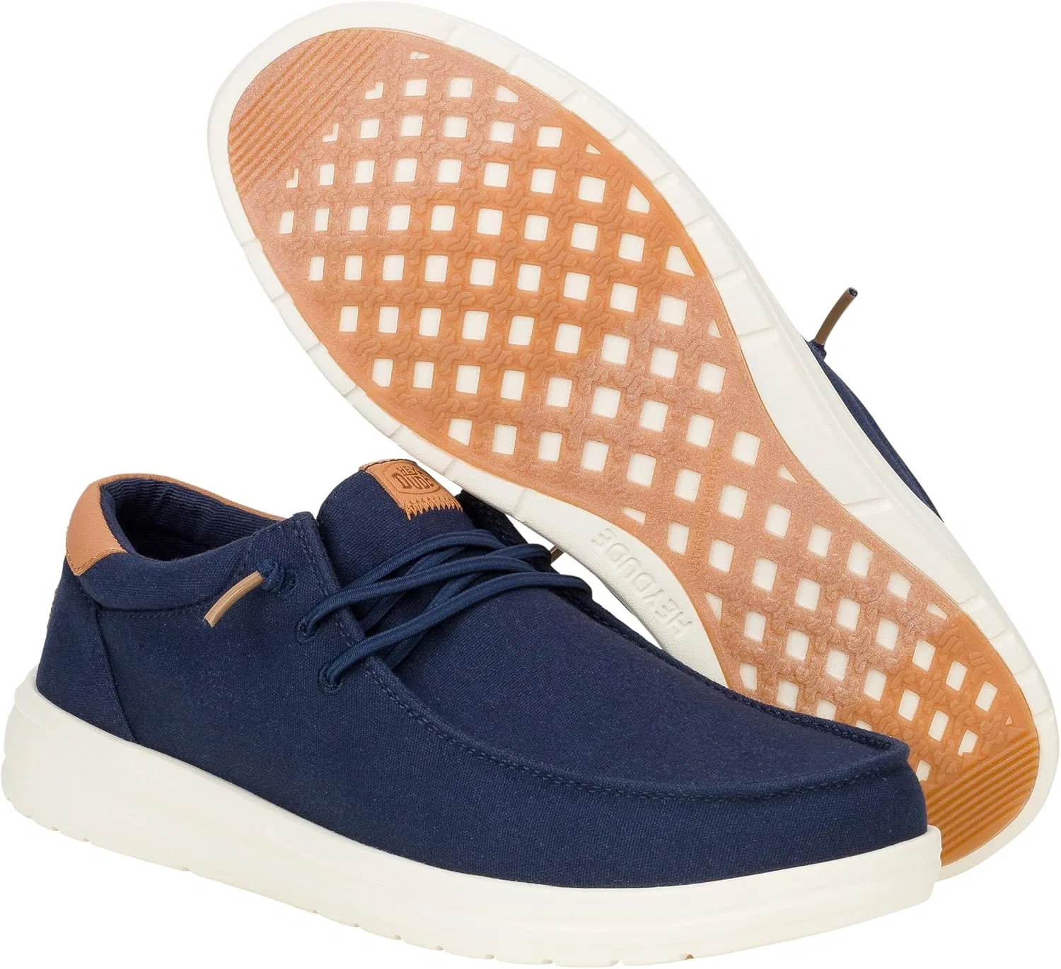 Мужские холщовые туфли HEYDUDE Paul, Blazer Navy — фото 4