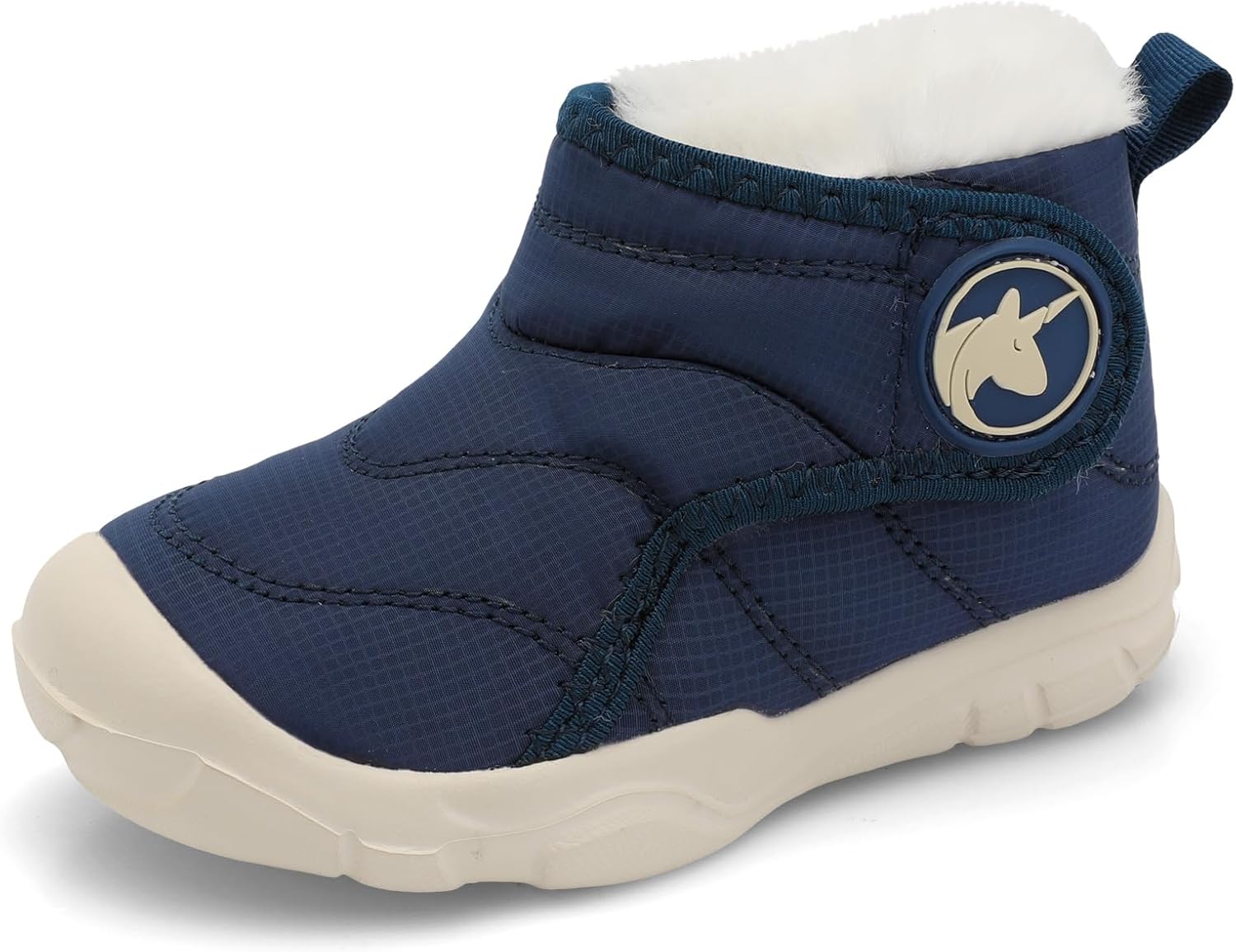 

Зимние ботинки для малышей LeIsfIt для девочек и мальчиков, широкие, теплые с флисовой подкладкой, для дома и улицы, Navy