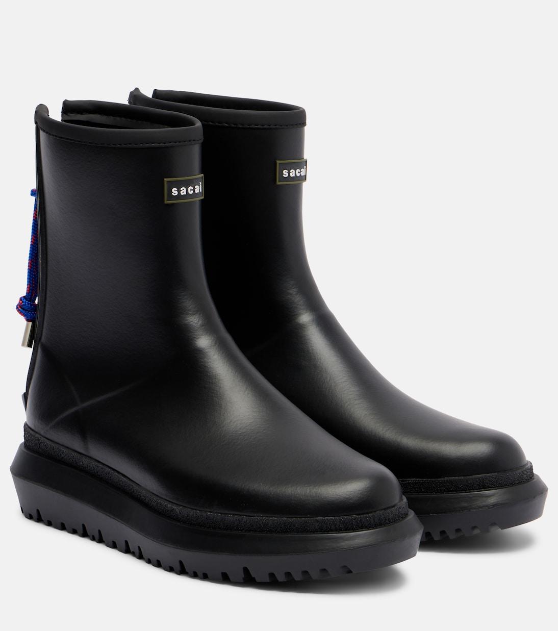 Ботильоны с логотипом Sacai, черный
