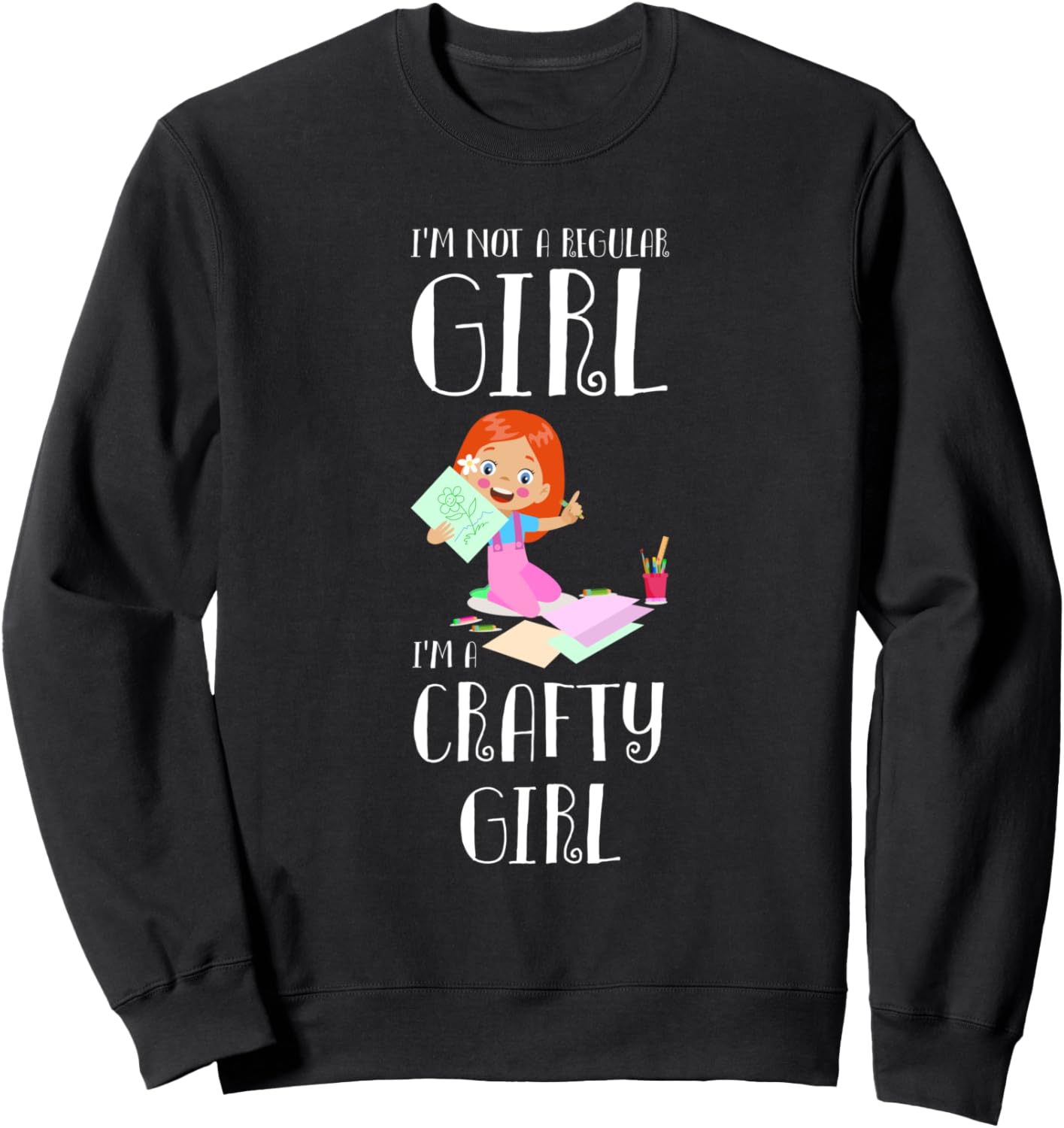 

Я - творческая девушка. Толстовка «Творческая девушка», черная Gift For Crafty Girls