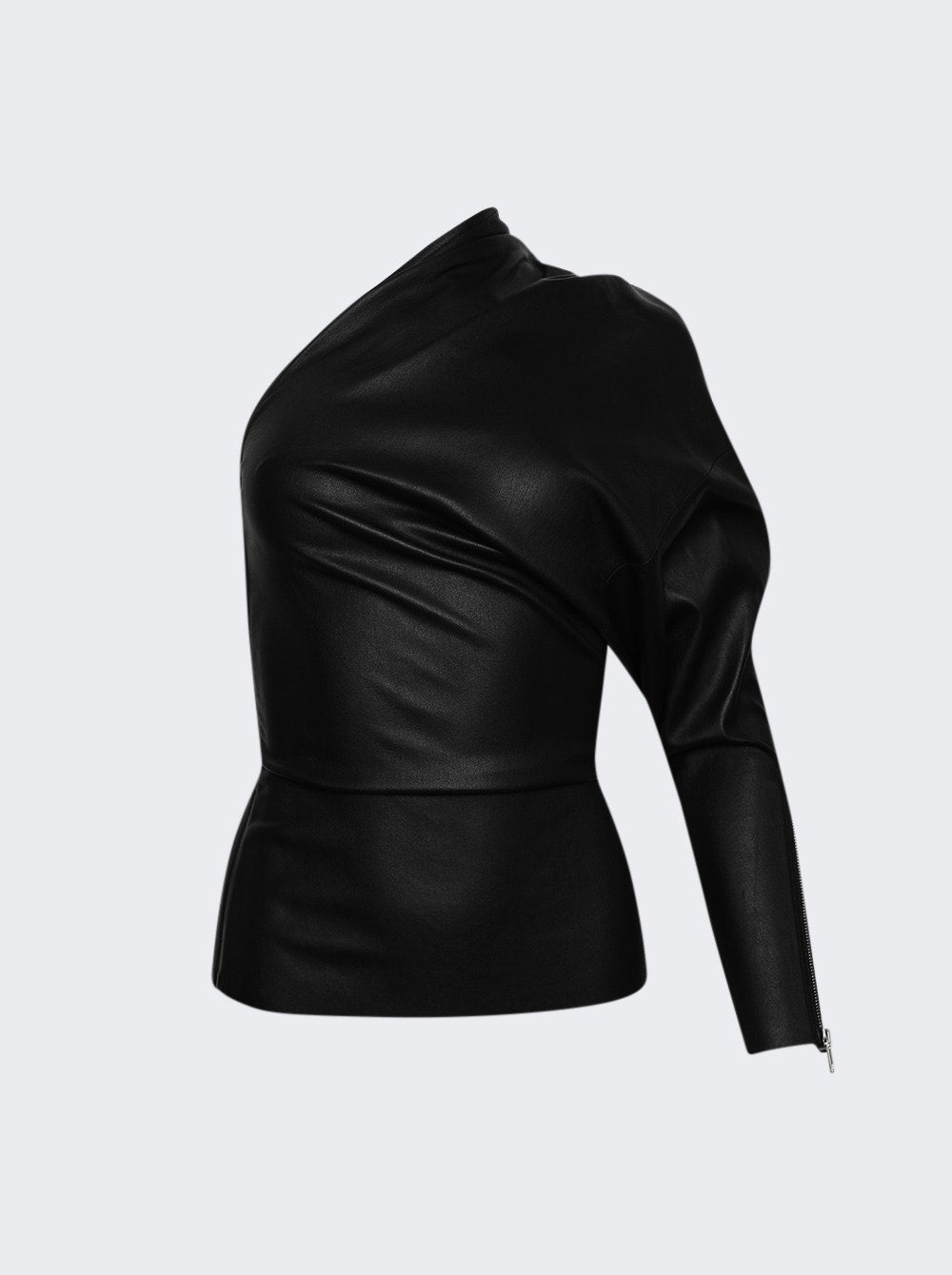 

Топ с одним рукавом Rick Owens, черный