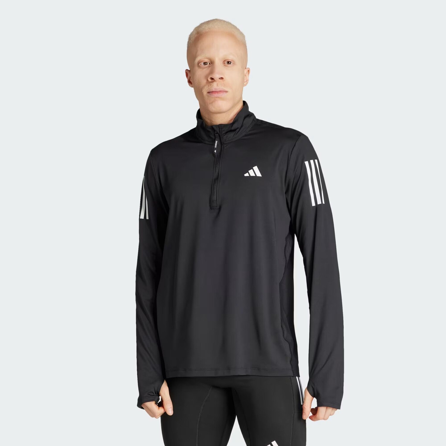 

Куртка Run с полумолнией до половины Adidas, цвет Black
