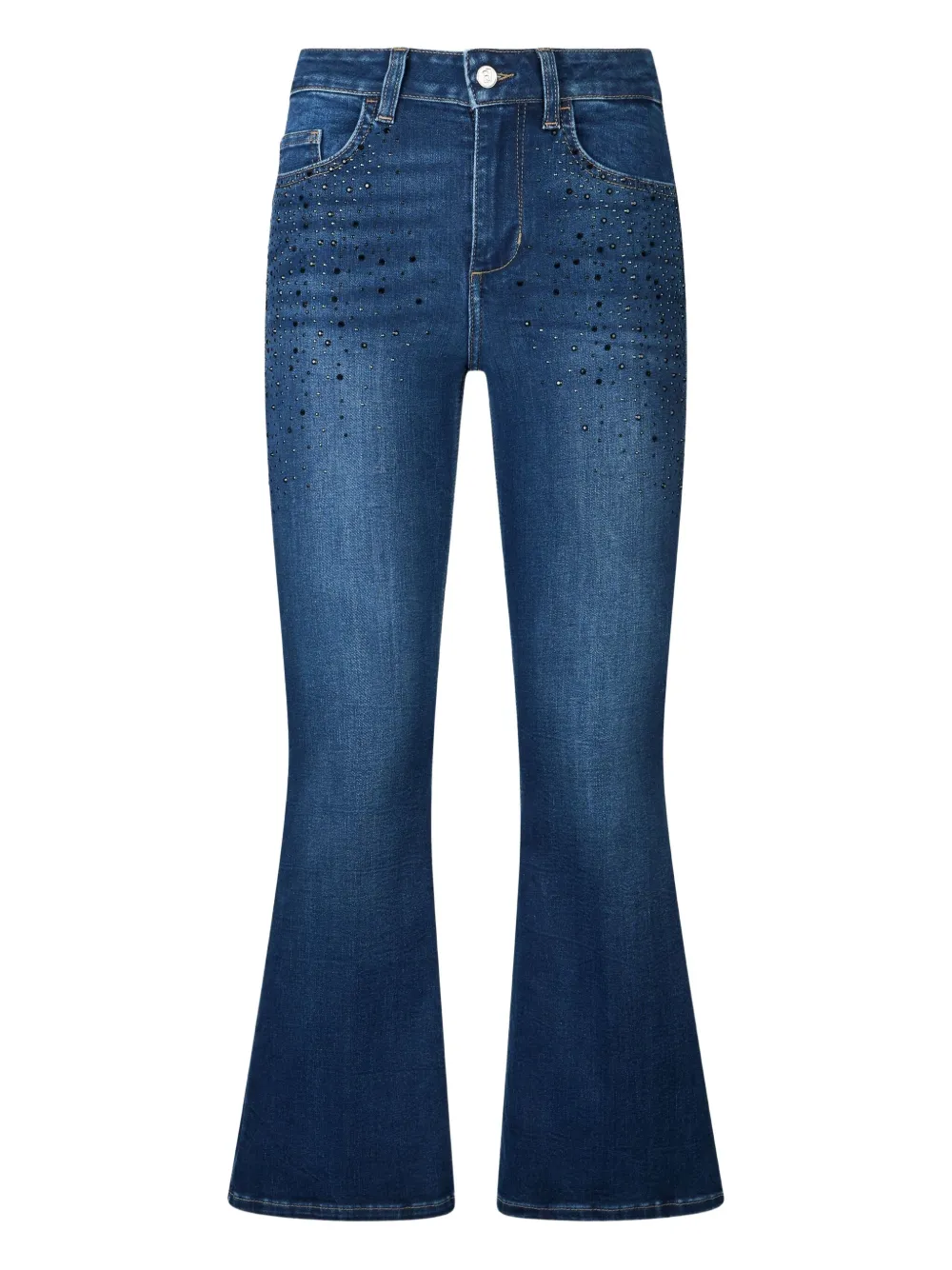 

Укороченные расклешенные джинсы Liu Jo, синий