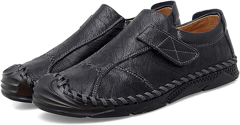 

Мужские повседневные кожаные лоферы Asifn, дышащие мокасины, шнуровка, ручная работа, комфортные туфли для вождения, черный