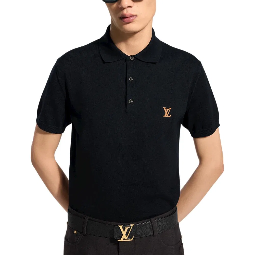 Поло SS26 Standard мужское LOUIS VUITTON, Black — фото 4