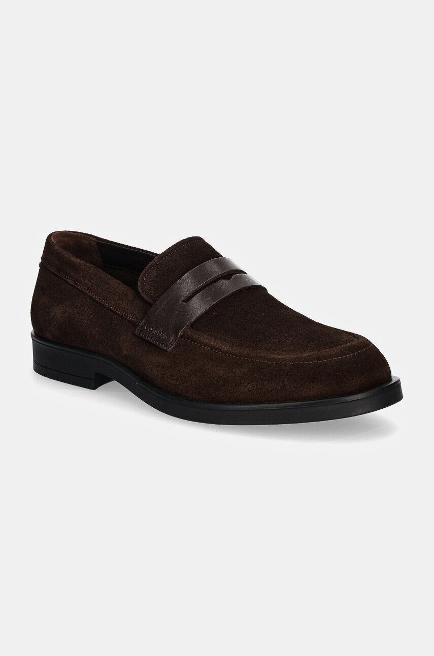 

Замшевые лоферы Calvin Klein MOCCASIN SUE, коричневый