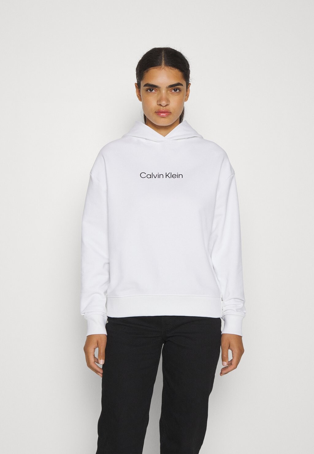 

Толстовка Calvin Klein HERO LOGO HOODIE, цвет bright white