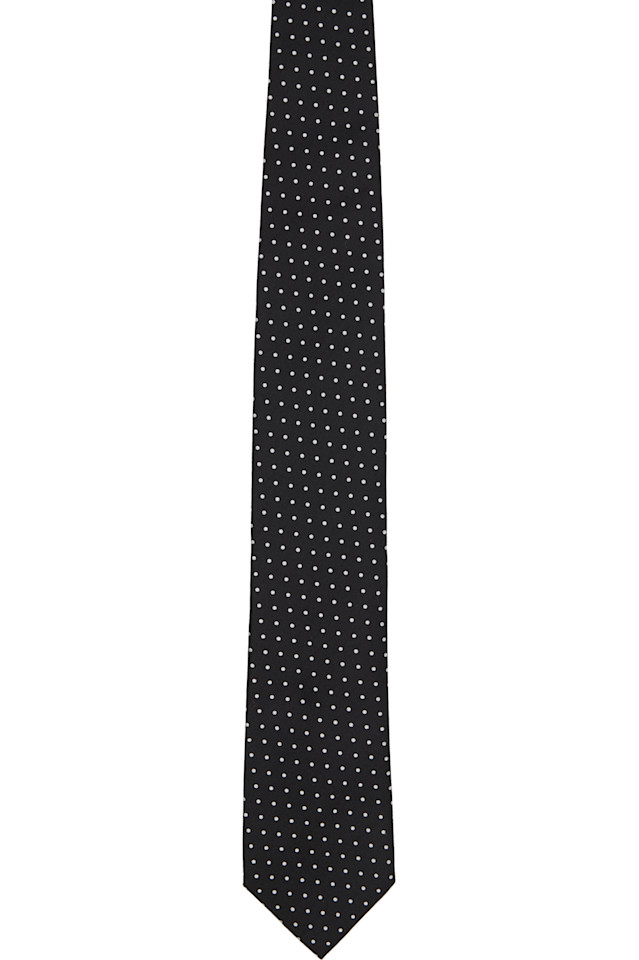 

Галстук с микроточечным плетением Tom Ford, черный