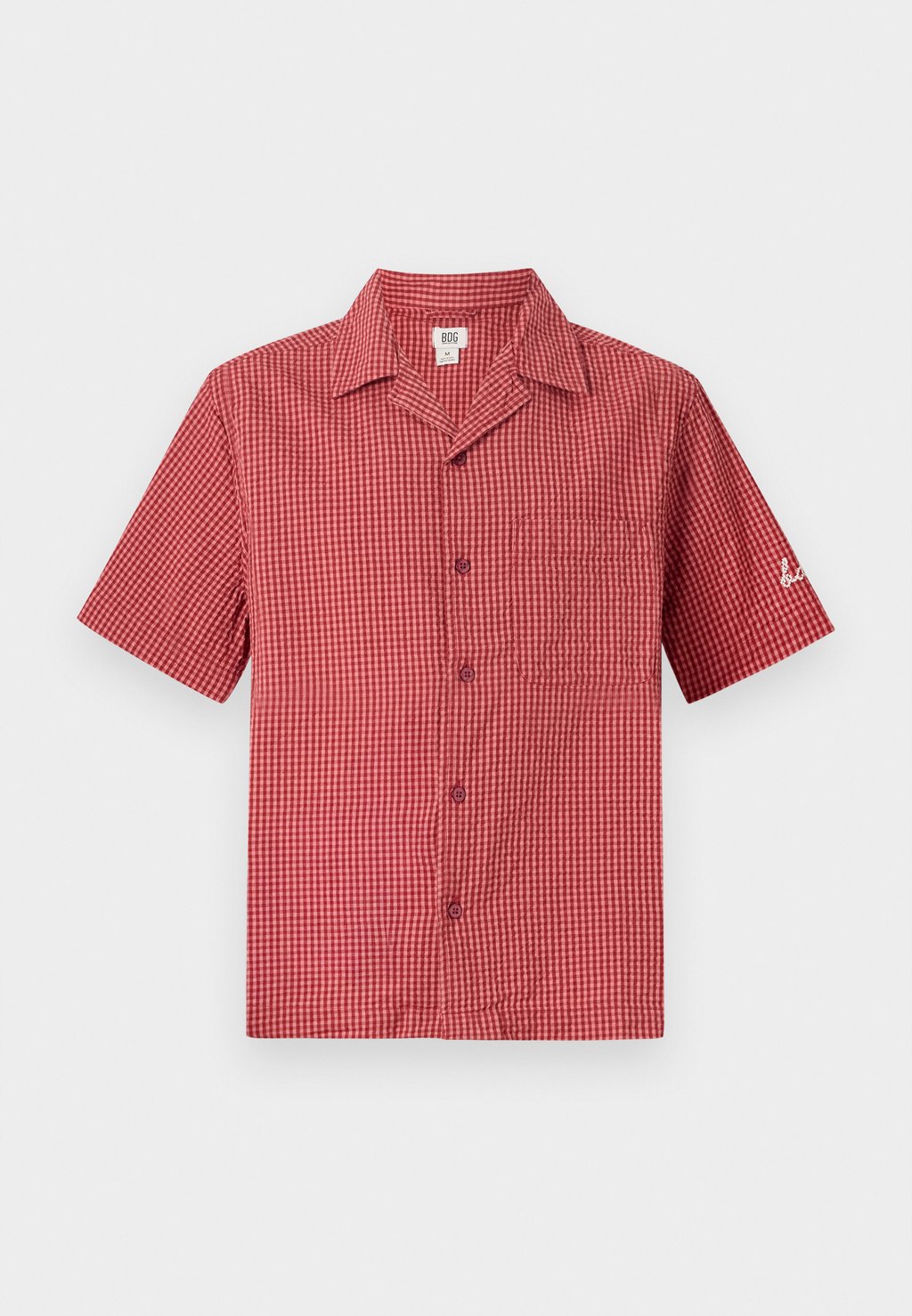 

Рубашка CHECK SEERSUCKER SHIRT BDG Urban Outfitters, красный