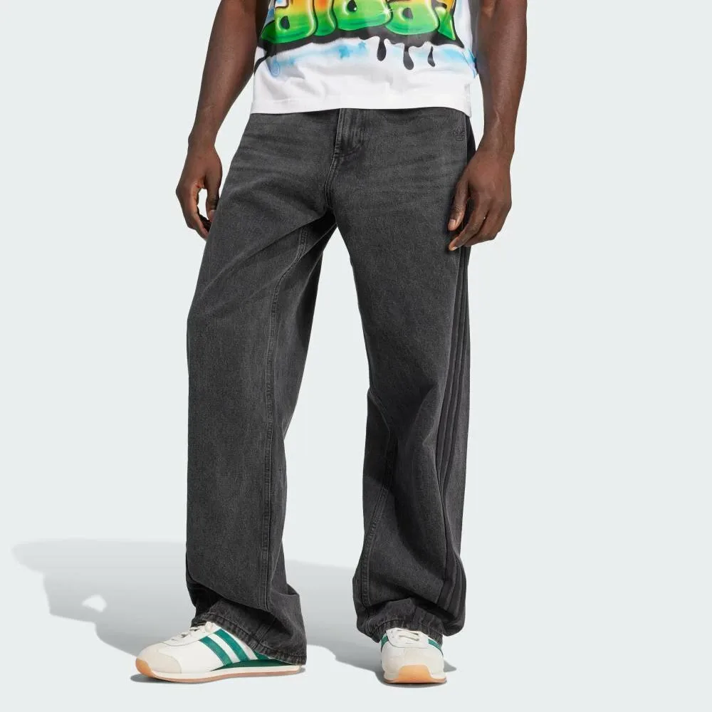 Джинсовые брюки Adidas Adilenium Season 3 свободного кроя, цвет Black