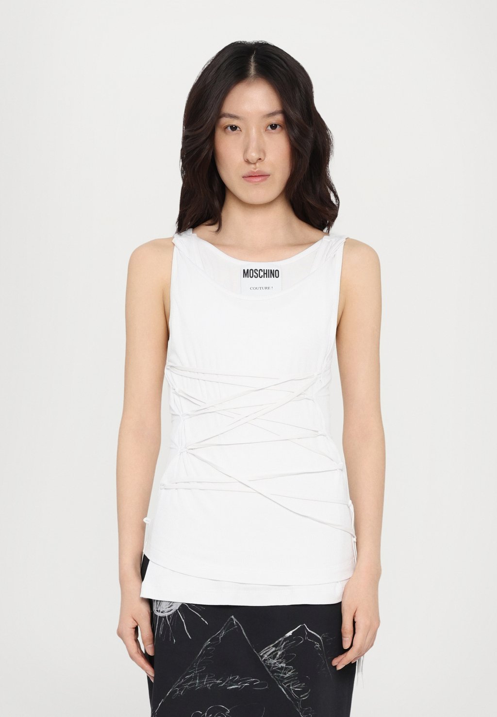 

Топ PIECE OF SHEET MOSCHINO, белый