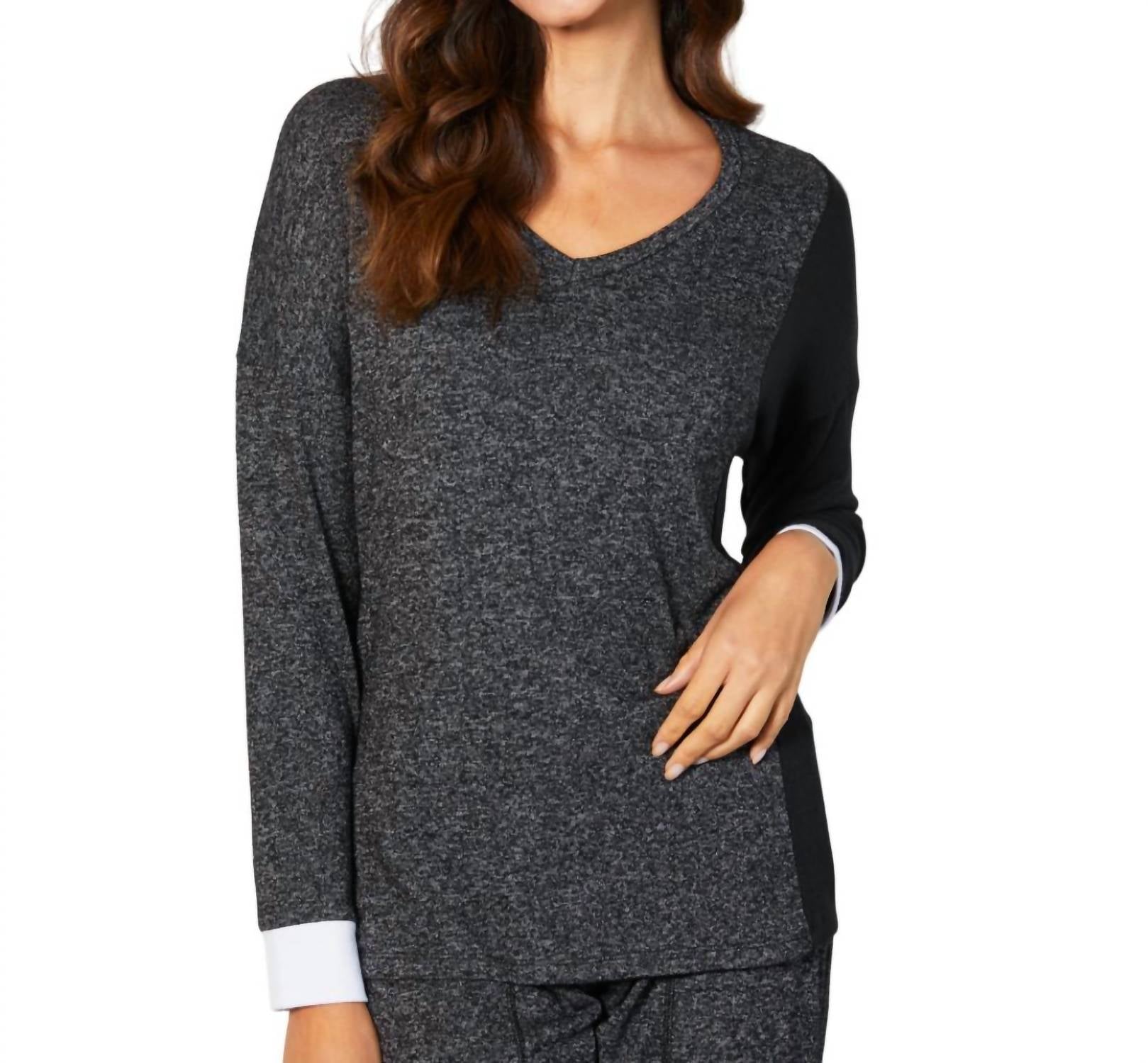 

Топ с V-образным вырезом в стальном комби French kyss, Steel Combo