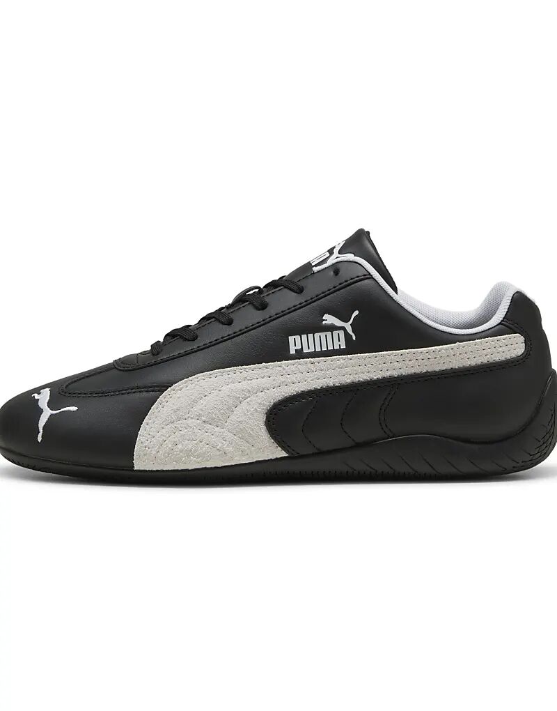 Кроссовки Puma Speedcat из кожи в черно-белых тонах