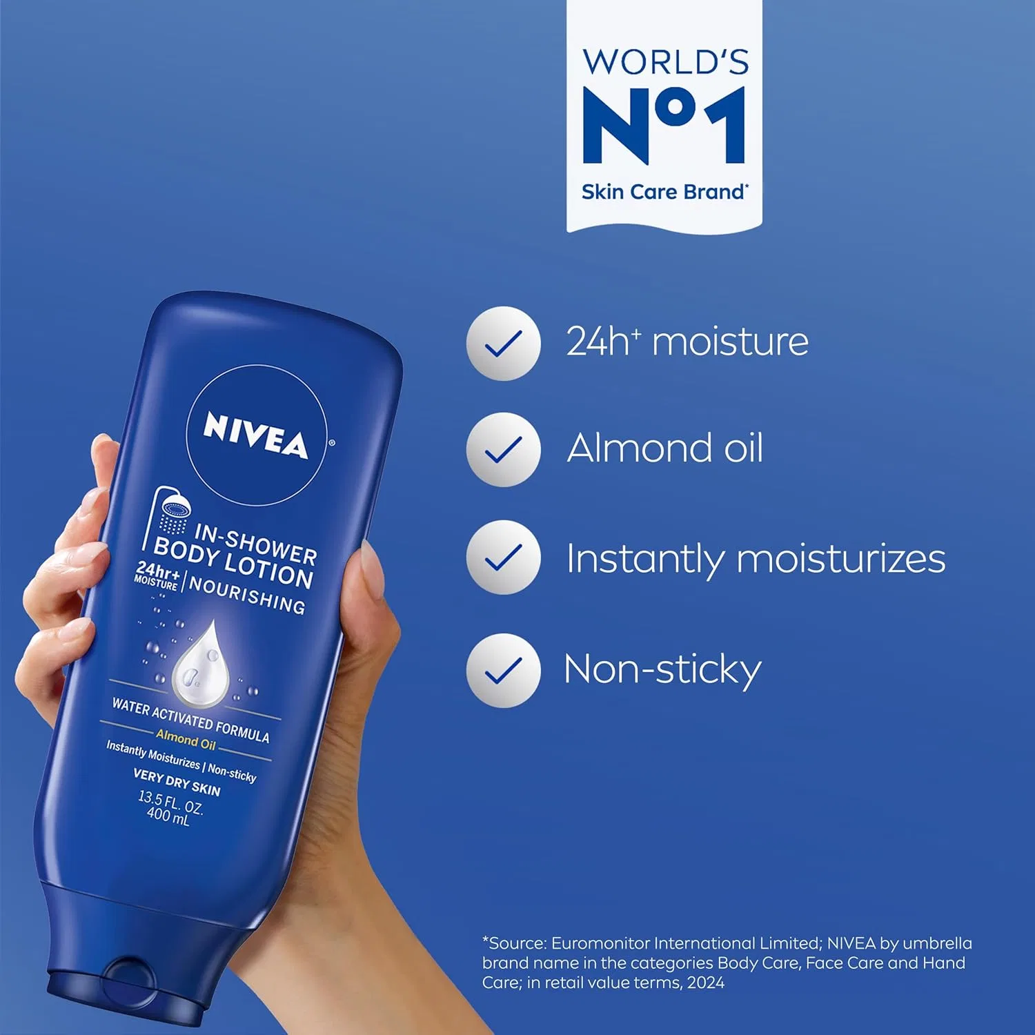 Лосьон для тела Nivea In-Shower с миндальным маслом 400 мл — фото 2