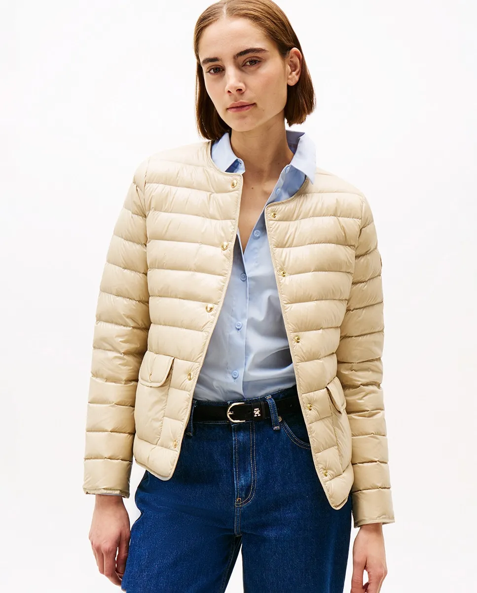 

Стеганая куртка женская с карманами Tommy Hilfiger, цвет Camel