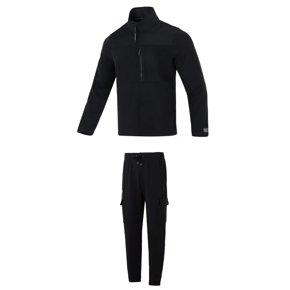 

Повседневный спортивный костюм мужской черный Under Armour, комплект (черный)