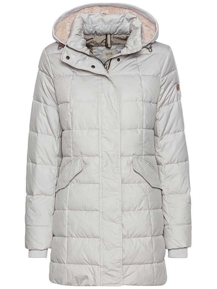 

Camel Active Стеганое пальто светло-серого цвета