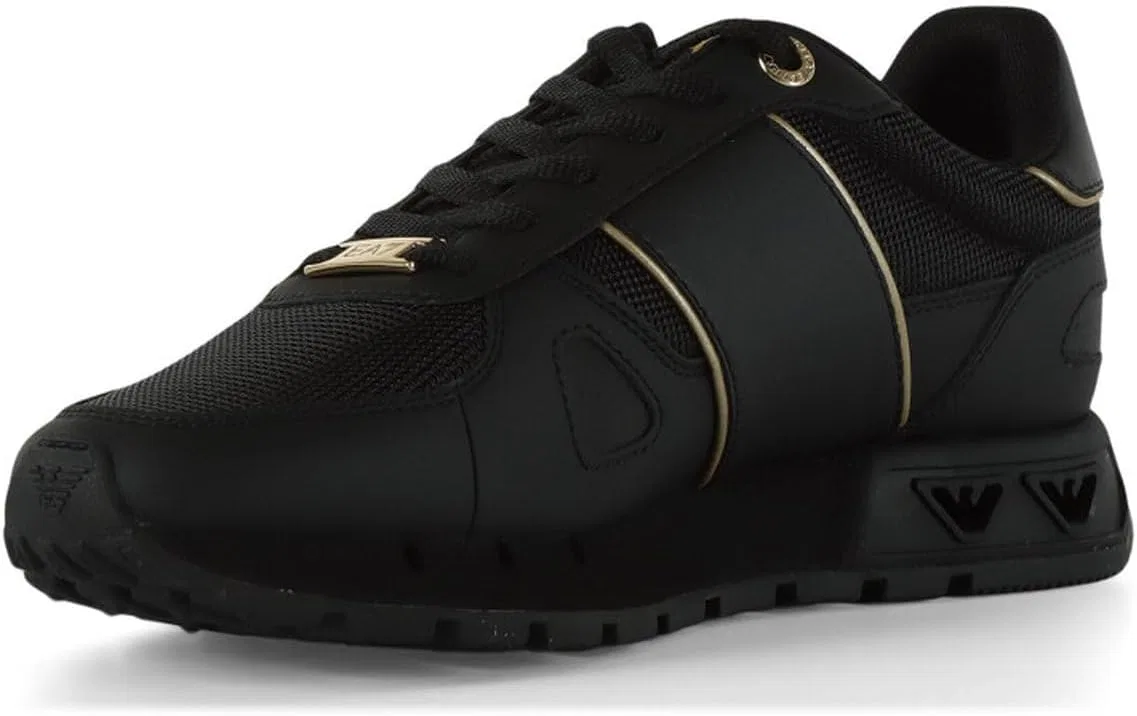 Кроссовки Emporio Armani для мужчин EA7 7X000613AF23027 8056643309088-46, Black Gold — фото 2