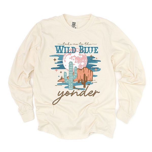 

Длинный рукав garment dyed в цвете wild blue yonder Simply Sage Market, Ivory
