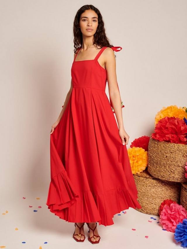 

Платье макси Car Beaded Cherries Sister Jane, Red