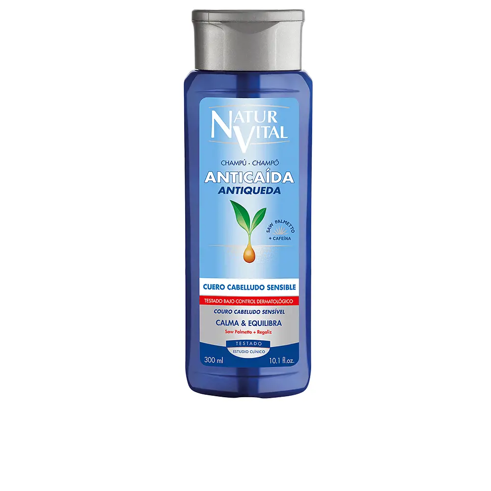 

Шампунь Champú anticaída cuero cabelludo sensible Naturvital, 300 мл.