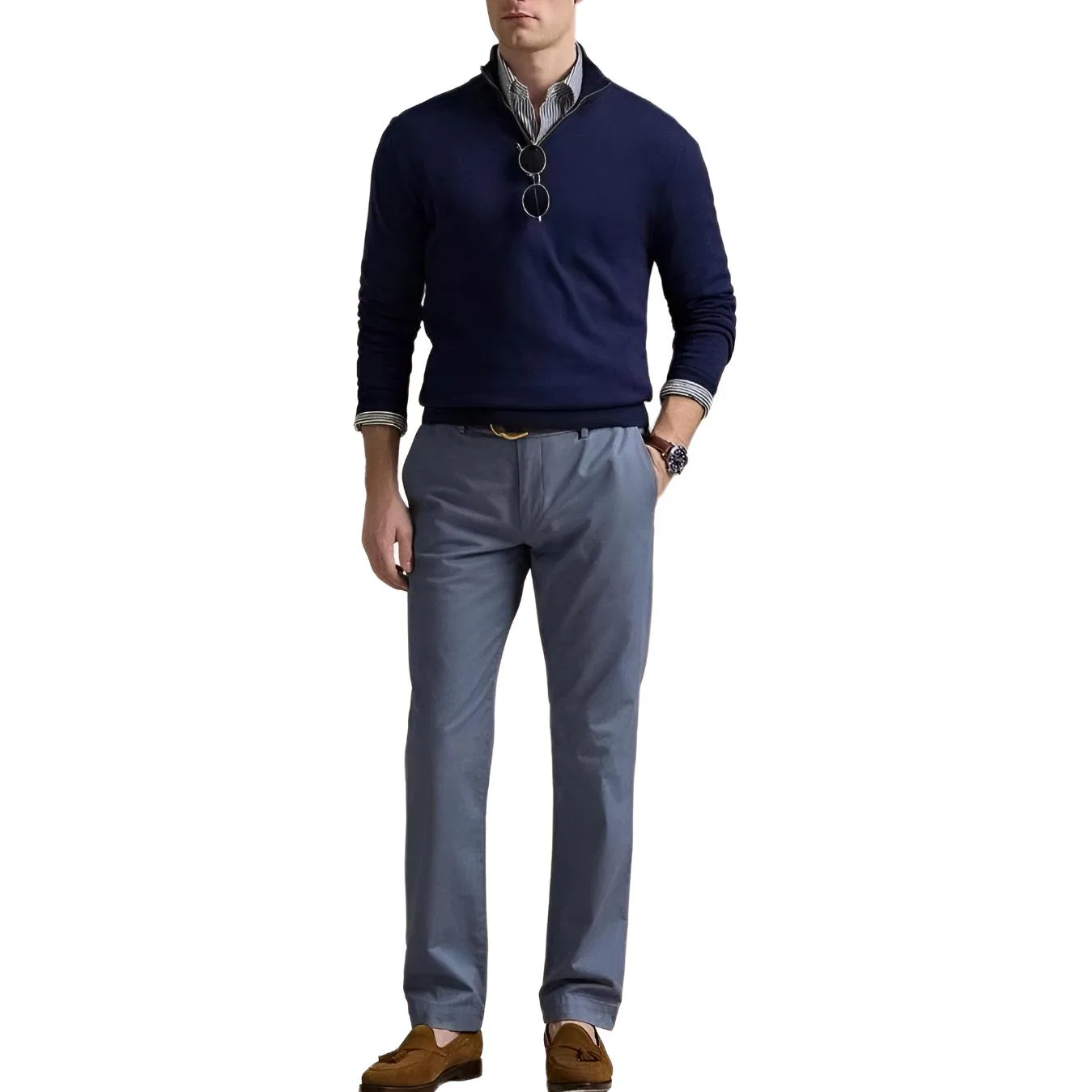 Брюки повседневные мужские SS25 Polo Ralph Lauren, Blue — фото 3