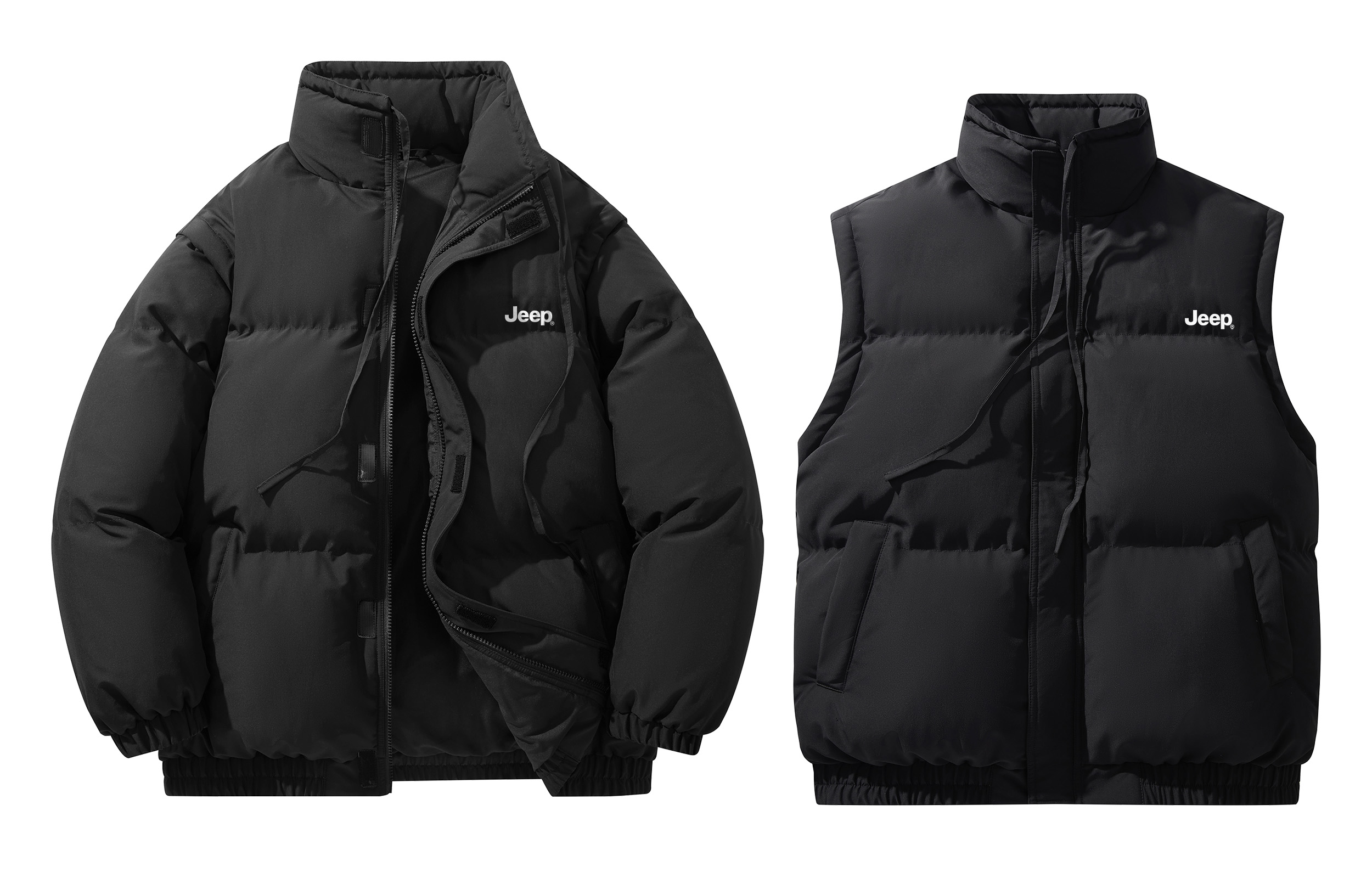 

Jeep Пуховик Unisex, Pure Black