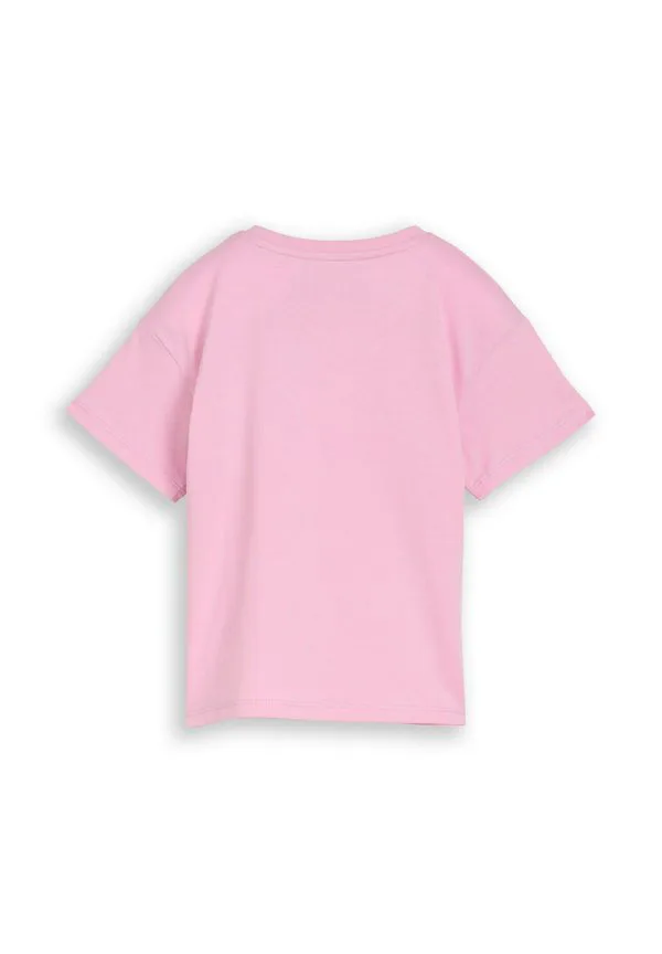 Футболка с принтом mit detail Tom Tailor, Lovely Pink — фото 2
