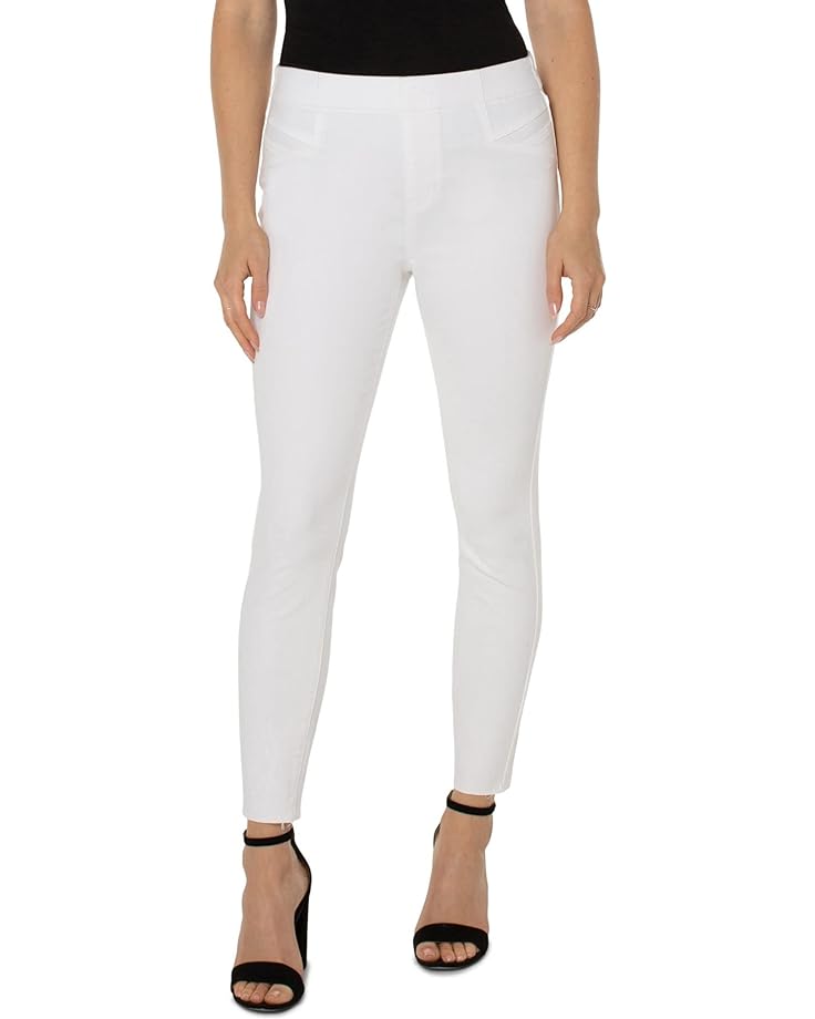 

Джинсы Liverpool Los Angeles Chloe Pull-On Crop with Cat Eye Pockets in Bright White, белый