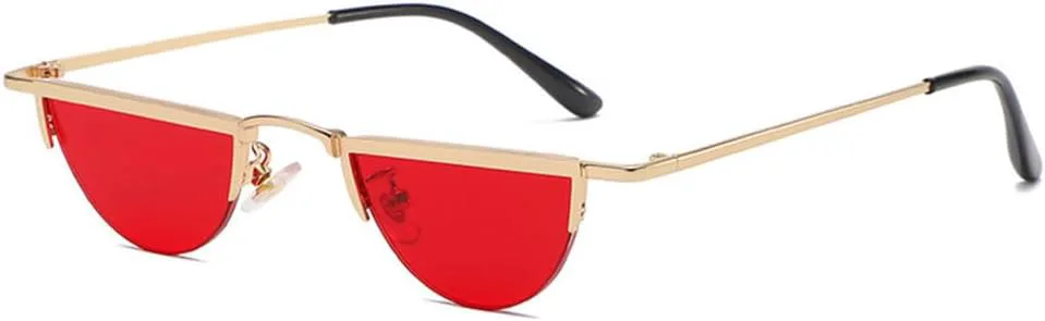 

Солнцезащитные очки в ретро-оправе для мужчин, в стиле стимпанк, женские винтажные маленькие металлические очки с защитой от УФ-излучения UV400 LANGSER, 2