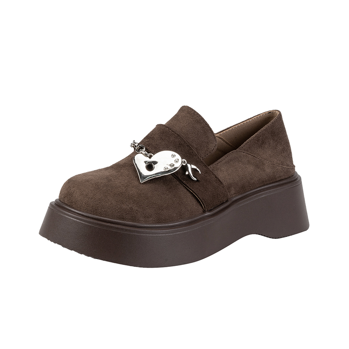 SHUMO Коричневые лоферы женские, цвет Brown