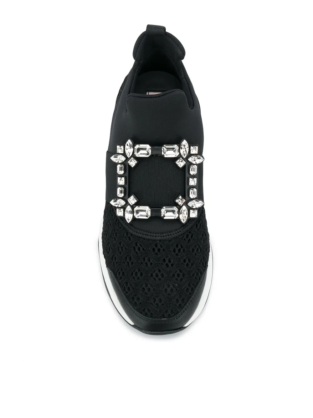 Слипоны с декоративной отделкой Roger Vivier, черный — фото 4