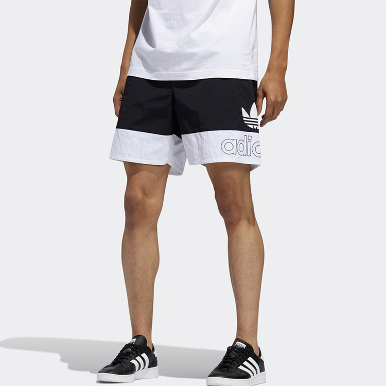 Фристайл Шорты Повседневные Мужские Черные Белые Adidas Originals — фото 4