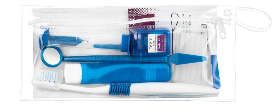 

Feelo Ortho Kit, ортодонтический набор в косметичке, синий