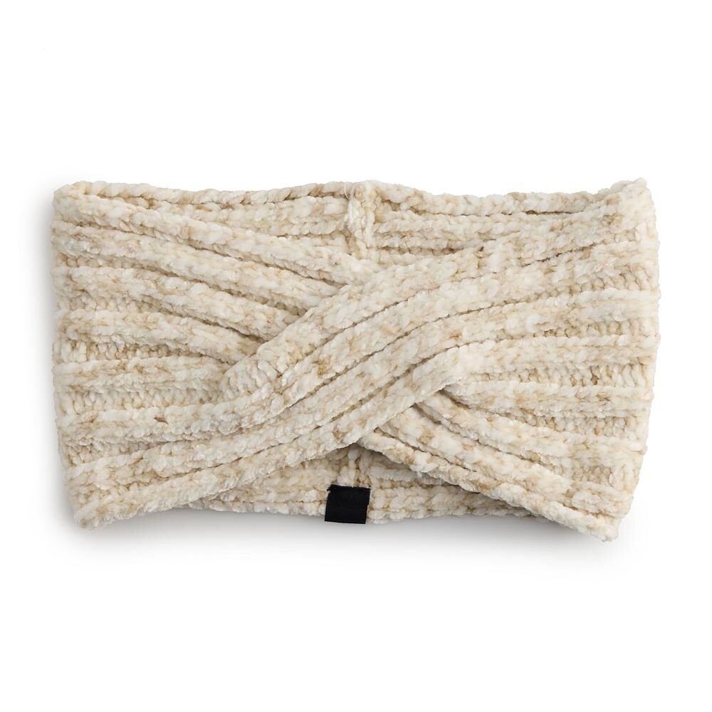

Женская витая повязка на голову Cuddl Duds из синели, цвет Oatmeal
