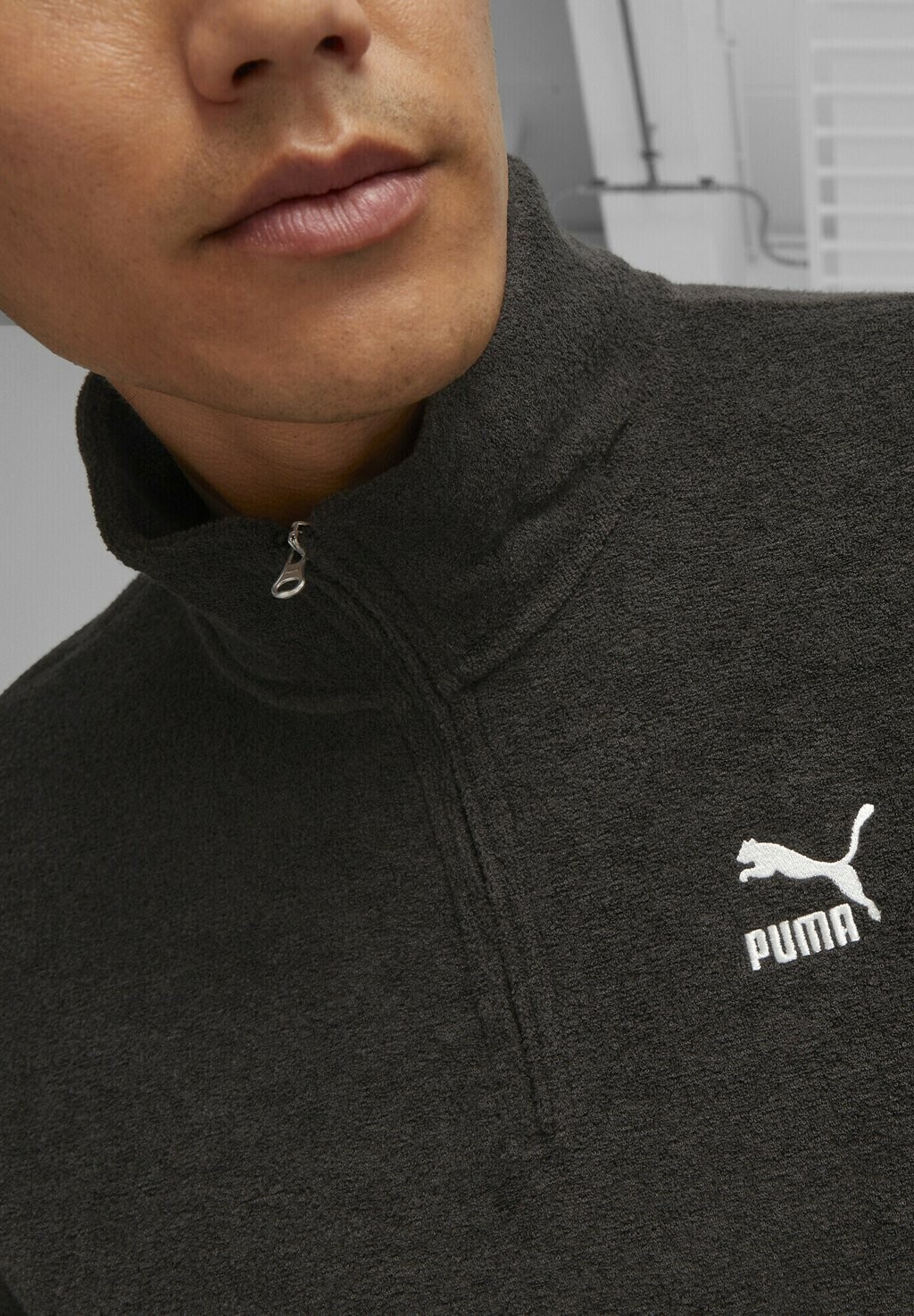 

Флисовая толстовка CLASSICS QUARTER-ZIP Puma, черный