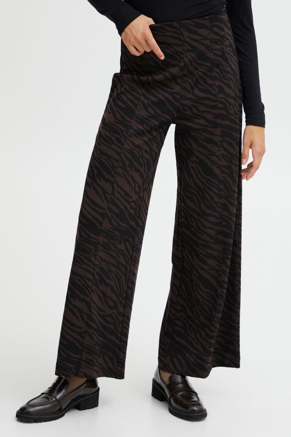 

Брюки ICHI Stoffhose IHKATE ZEBRON PA2 20117360, коричневый