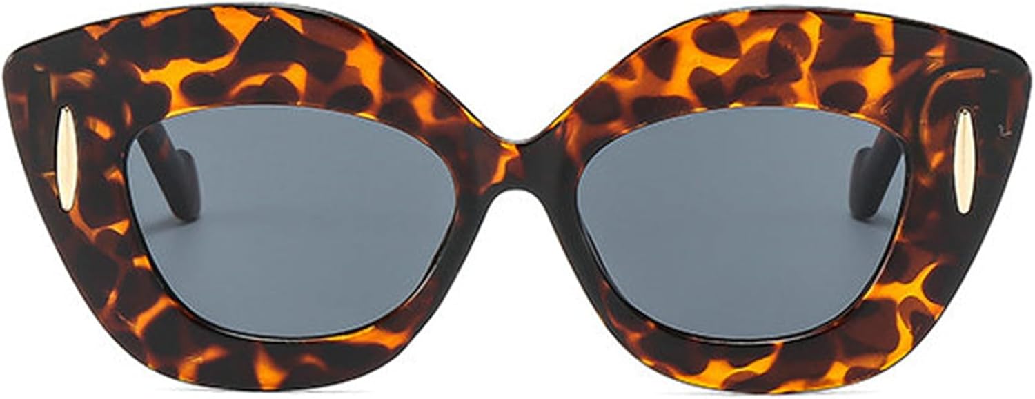 

Солнцезащитные очки Willochra Square для женщин, винтажные, ретро, ​​с заклепками, «кошачий глаз». Мужские модные солнцезащитные очки класса люкс с градиентным затемнением, защита от ультрафиолета UV400 F25, Leopard