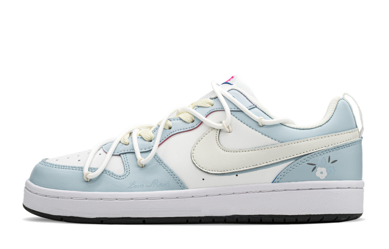 

Кроссовки Nike Court Borough Skateboarding Shoes Women's Low-top Blue, синий