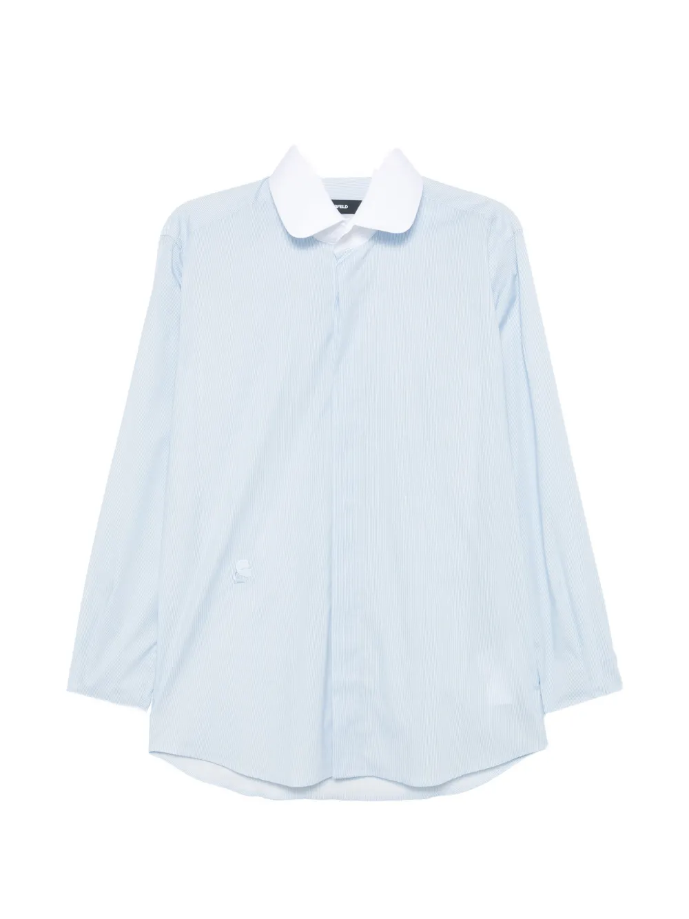 

Рубашка современного кроя с воротником Karl Lagerfeld, синий