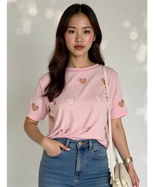 

Футболка с принтом Fifth, розовый