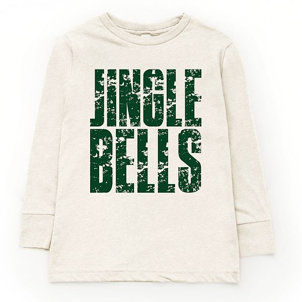 

Футболка с длинным рукавом Jingle bells block distressed The Juniper Shop, Natural